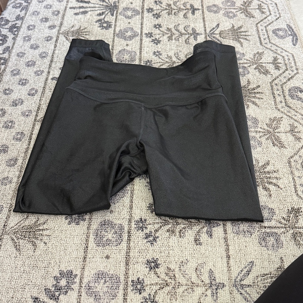 Athleta Charcoal Ultra High Rise ShineTights